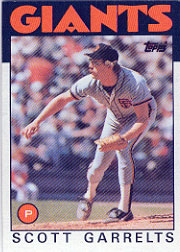 1986 Topps Baseball Cards      395     Scott Garrelts